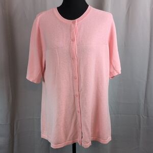 Isaac Mizrahi Soft Pink Button Down Shirt